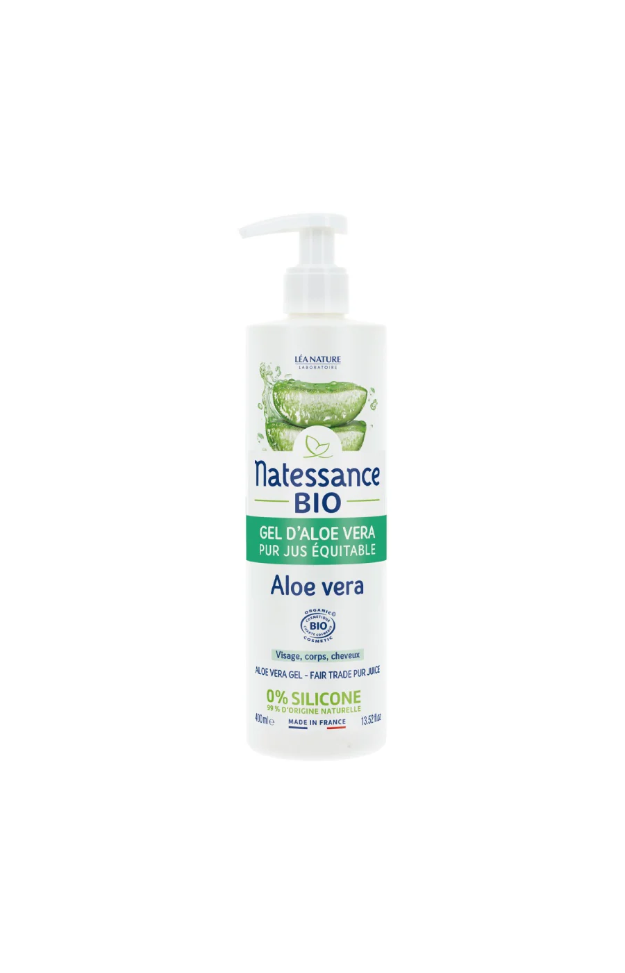 Gel pur jus bio - Aloe vera - 400 ml