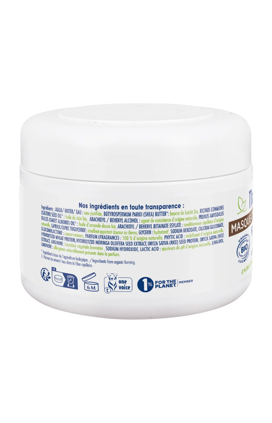 Masque ultra-nourrissant bio - Karité - Cheveux crépus ou frisés - 200 ml - Image 3