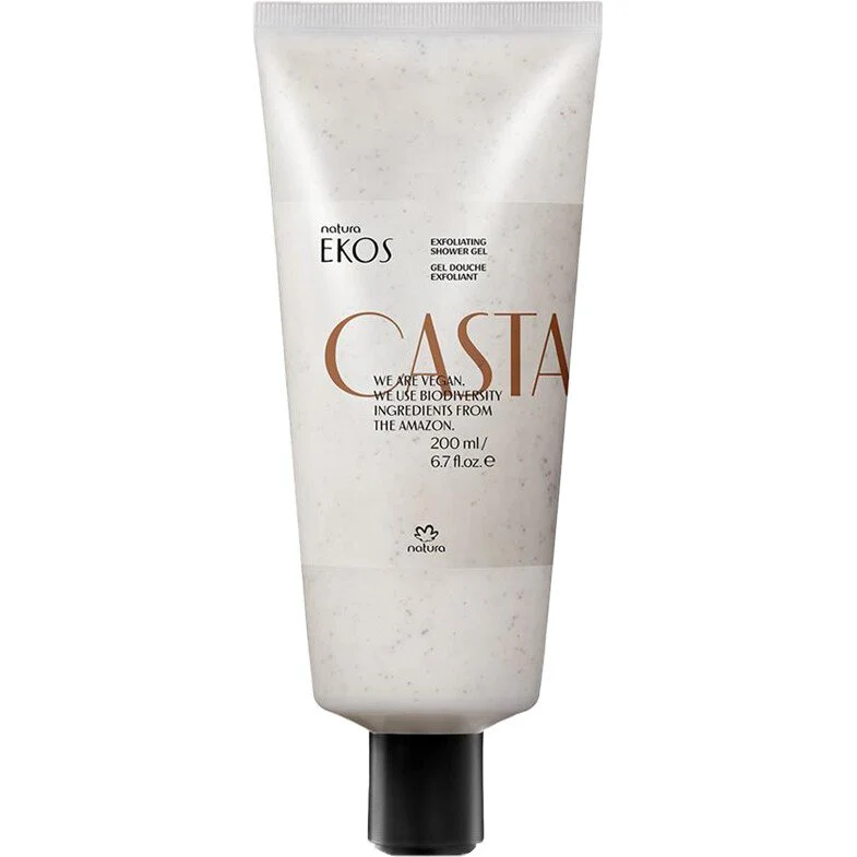 Gel douche exfoliant vegan - Ekos - Huile de noix du Brésil - 200 ml