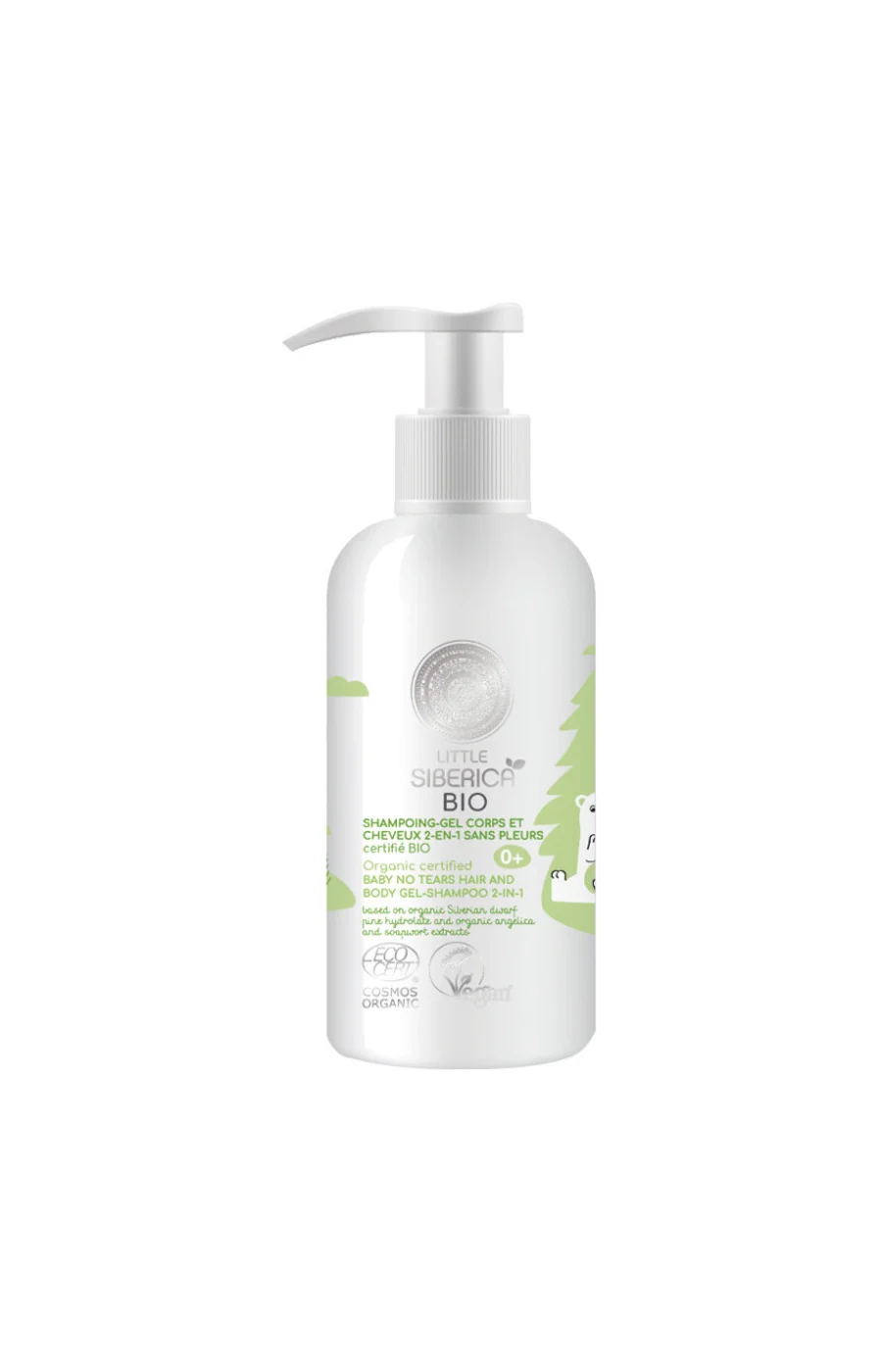Gel douche 2-en-1 bio - Little Siberica - Corps & cheveux - Bébé - 250 ml