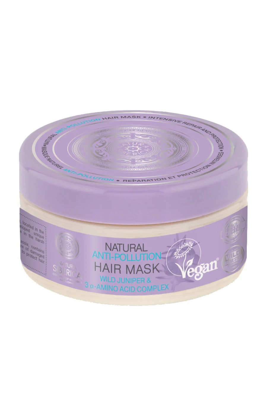 Masque anti-pollution vegan - Genévrier sauvage - Cheveux abimés - 300 ml