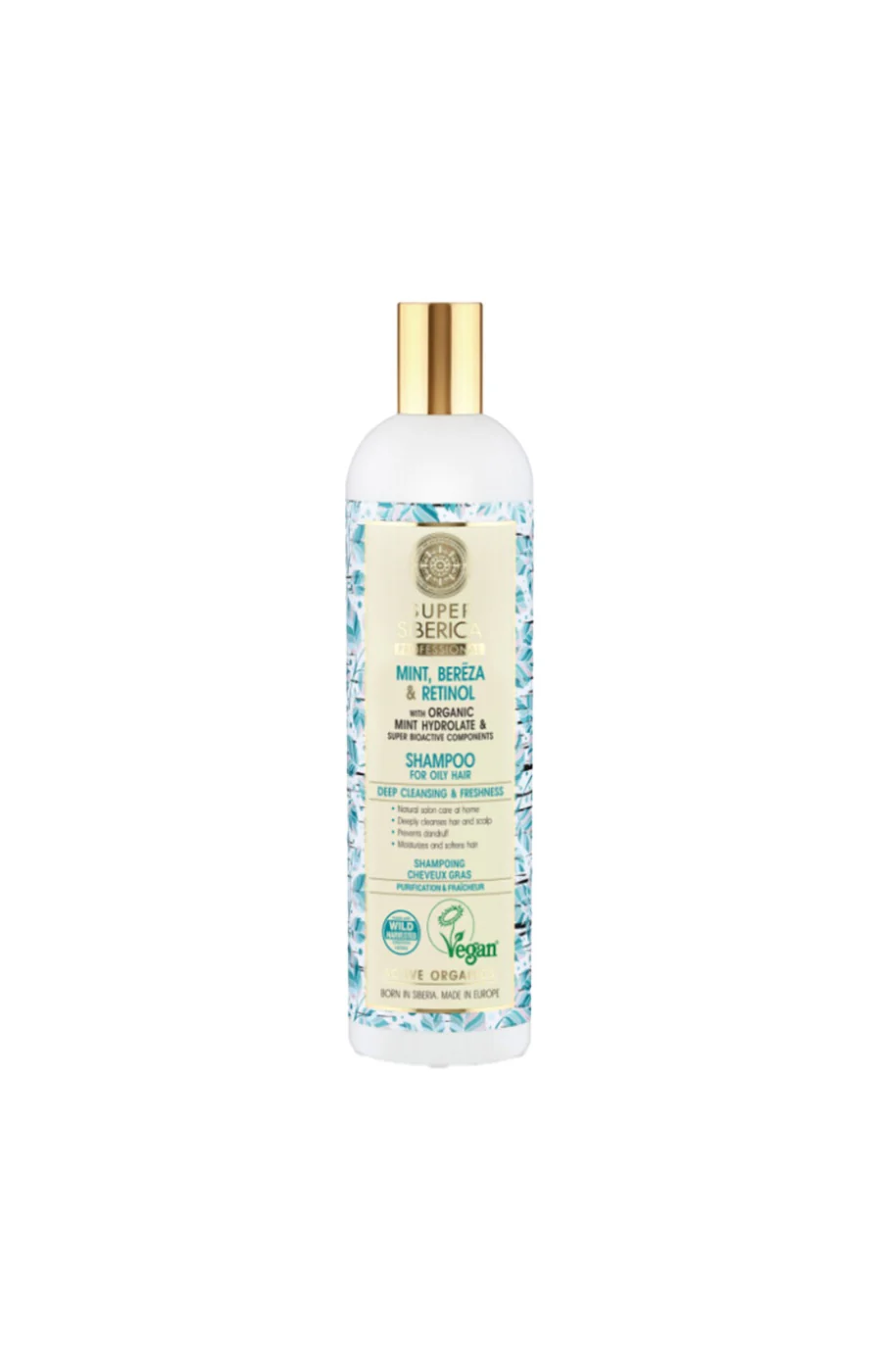Shampoing - Menthe & bouleau - Super Siberica - Cheveux gras - 400 ml