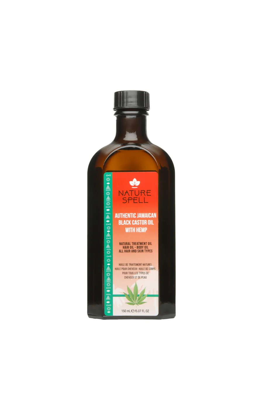 Huile ricin noir jamaïcain & chanvre - Corps & cheveux - 150 ml
