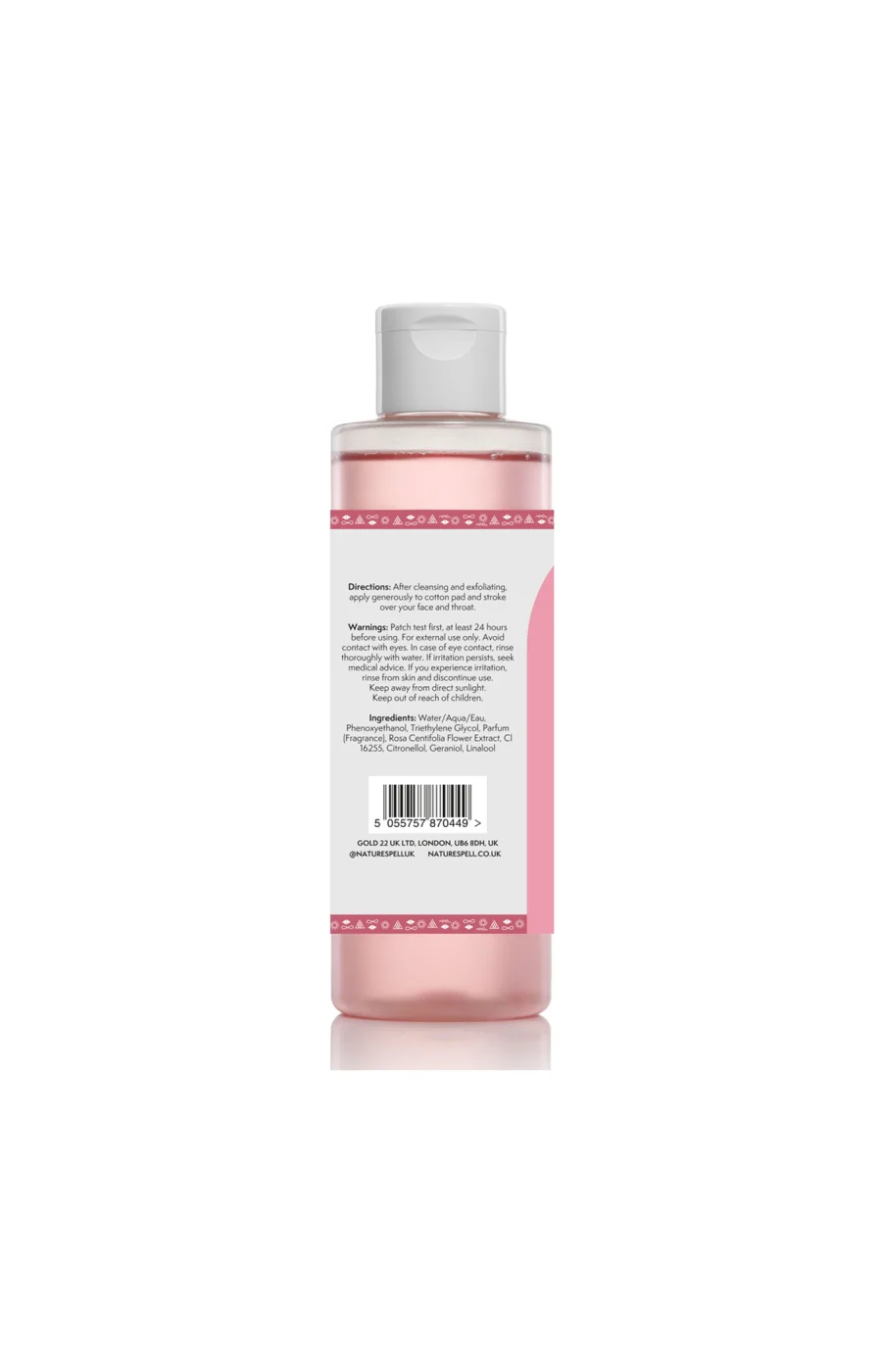 Lotion tonique hydratante - Eau de rose - 200 ml - Image 4