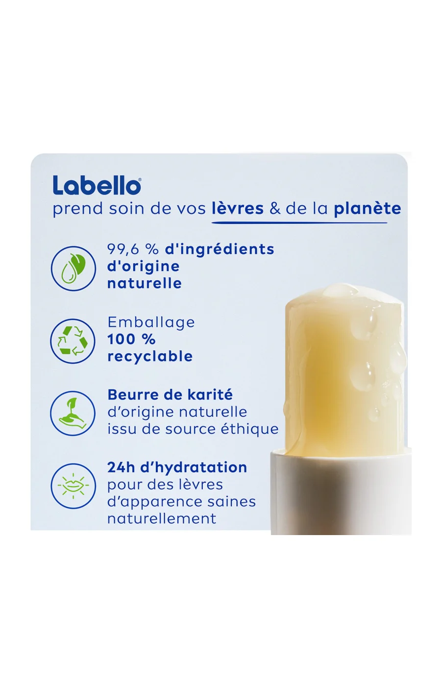 Baumes à lèvres SPF 50 - Sun Protect - Beurre de karité - 2 x 4,8 g - Image 3