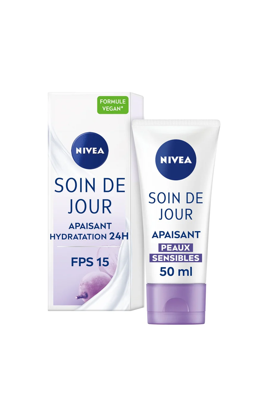 Crèmes de jour apaisantes & hydratantes SPF 15 - Sensitive - Peaux sensibles - 2 x 50 ml