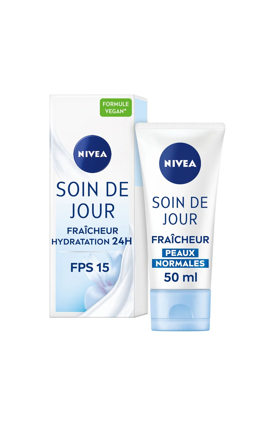 Crème de jour fraîcheur & hydratant 24h SPF 15 - Vitamine E - 50 ml