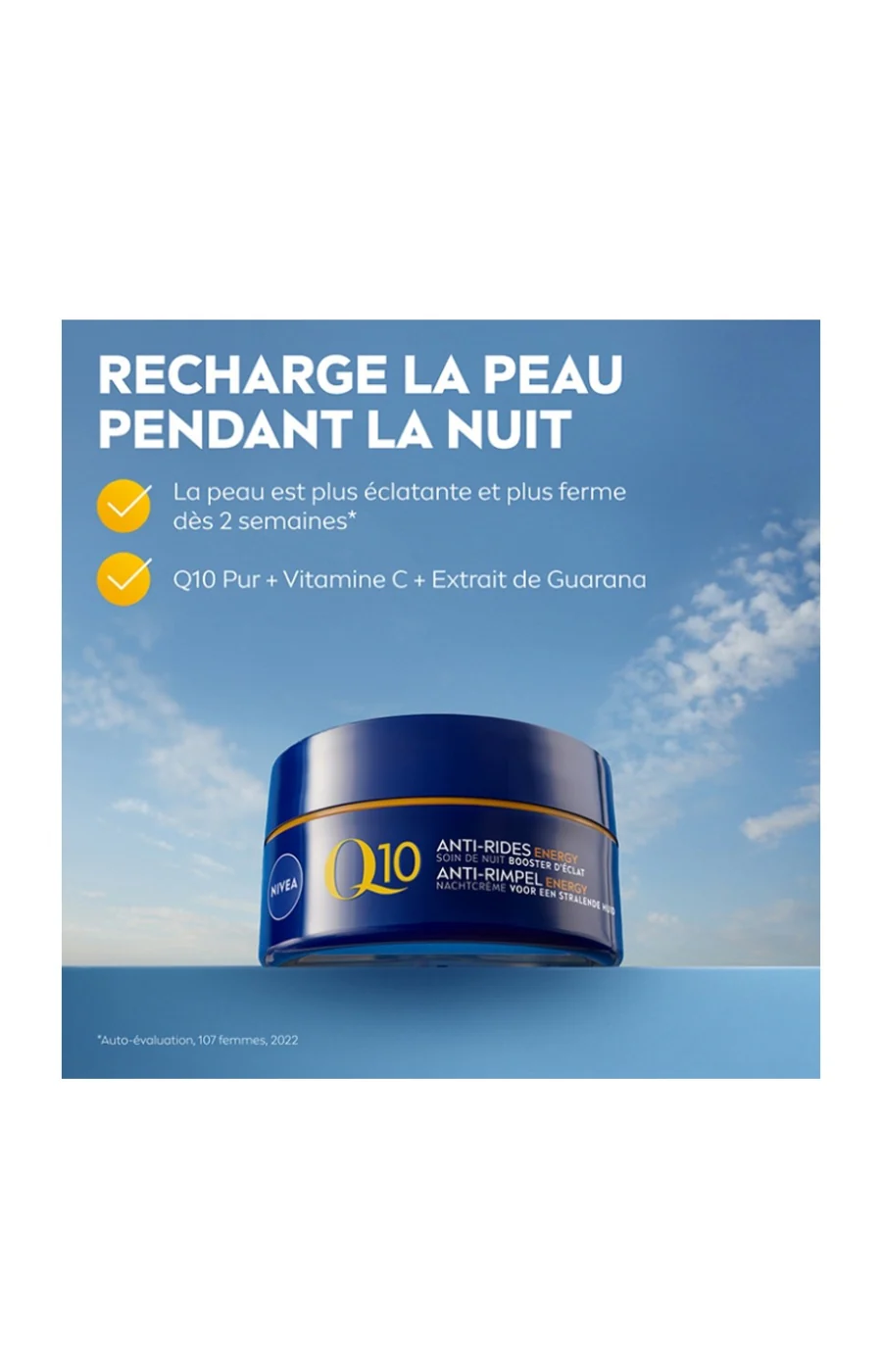 Crème de nuit hydratante raffermissante - Q10 Energy - Peaux matures - 50 ml - Image 3