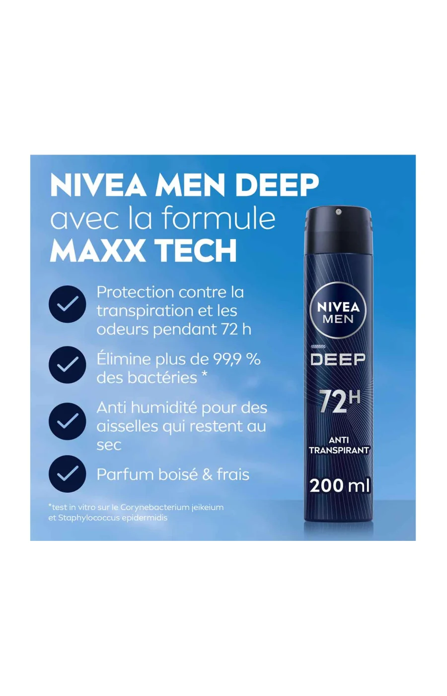 Déodorants anti-transpirants anti-bactérien 72 h - Homme - 3 x 200 ml - Image 5