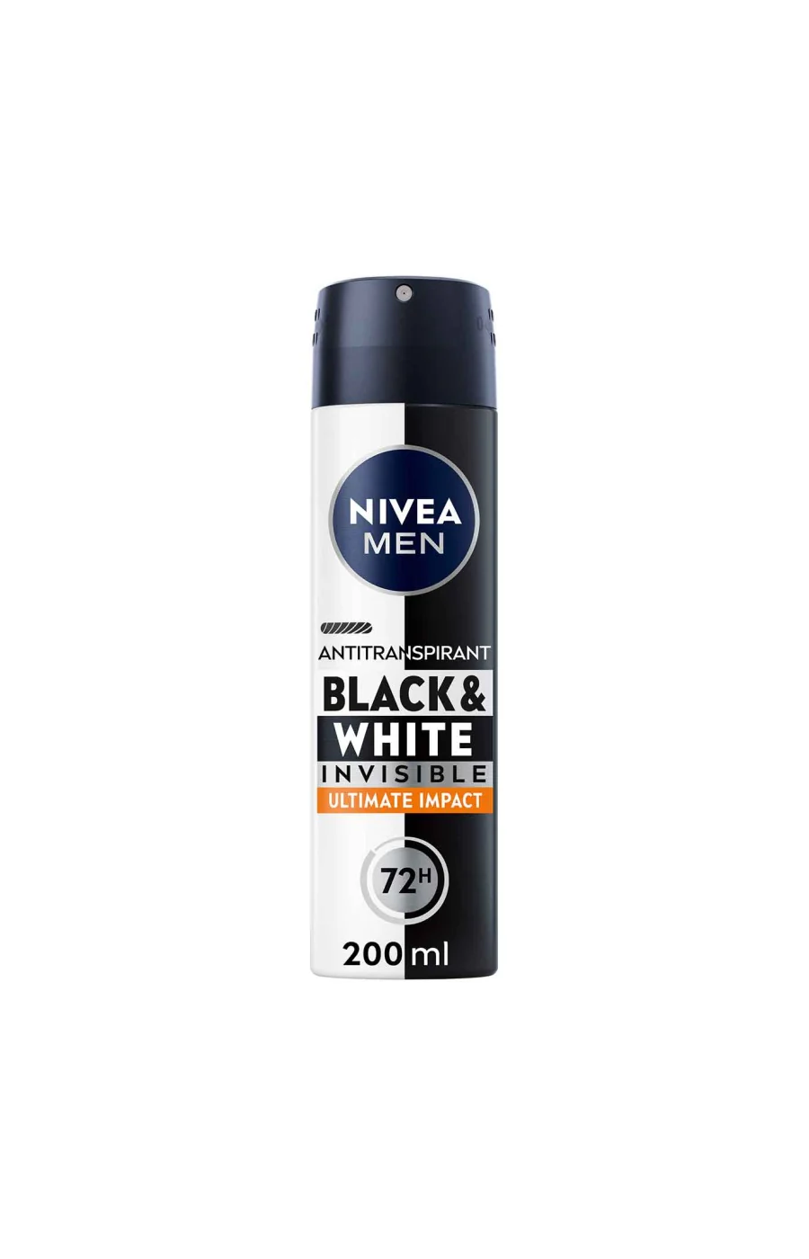 Déodorant anti-transpirant anti-traces blanches 72 h - Black & White - Homme - 200 ml