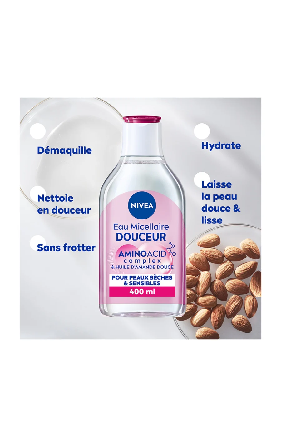Eau micellaire démaquillante - MicellAir - Peaux sèches & sensibles - Image 4