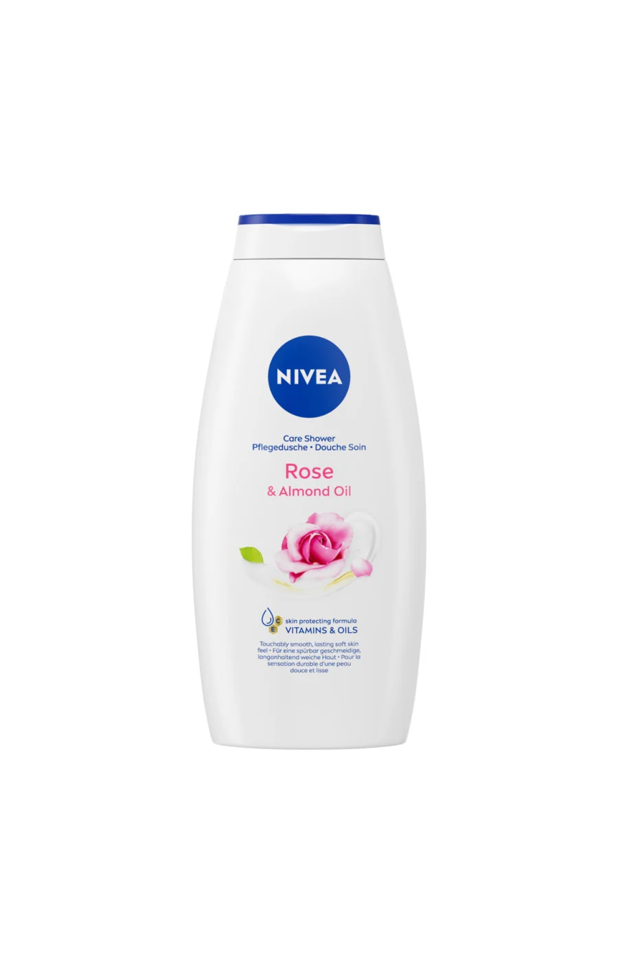 Gel douche- Vitamines, rose & huile d'amande - Corps - 750 ml
