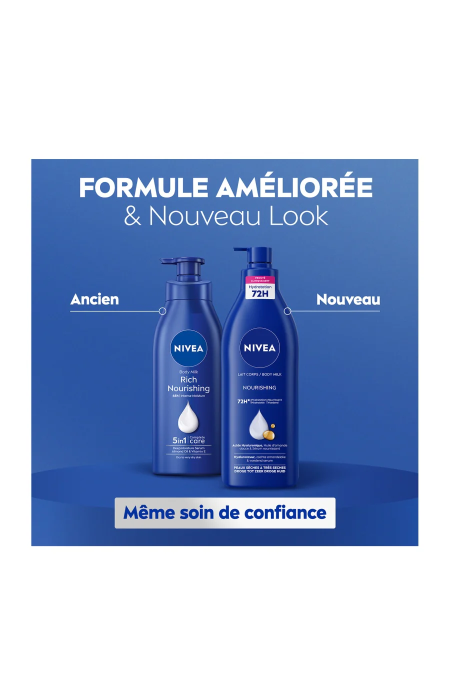 Lait corporel nourrissant - Acide hyaluronique - Peaux très sèches - 625 ml - Image 3