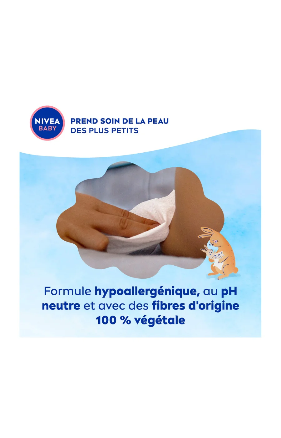 Lingettes nettoyantes multi-usages - Soft & Cream - Bébé - 57 unités - Image 2