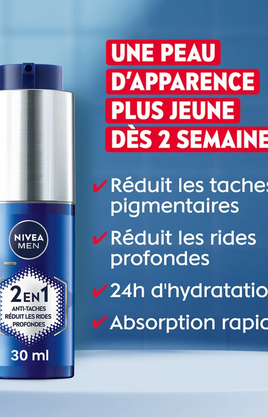 Sérum anti-âge & anti-tâches - Anti Age Power - Acide hyaluronique - Visage - Homme - 30 ml - Image 4