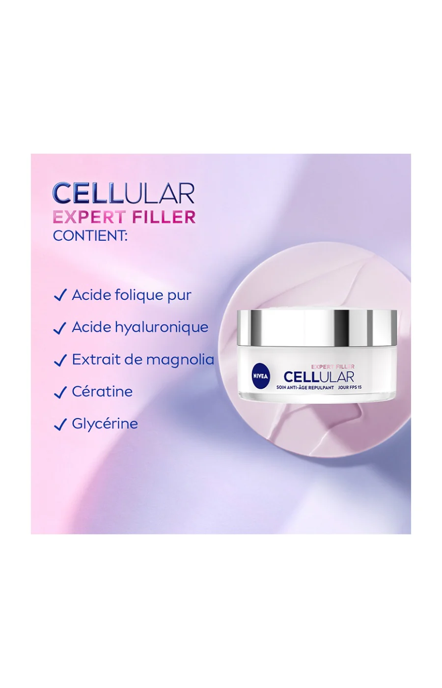 Soin de jour anti-âge repulpant SPF 15 - Expert Filler - Image 3