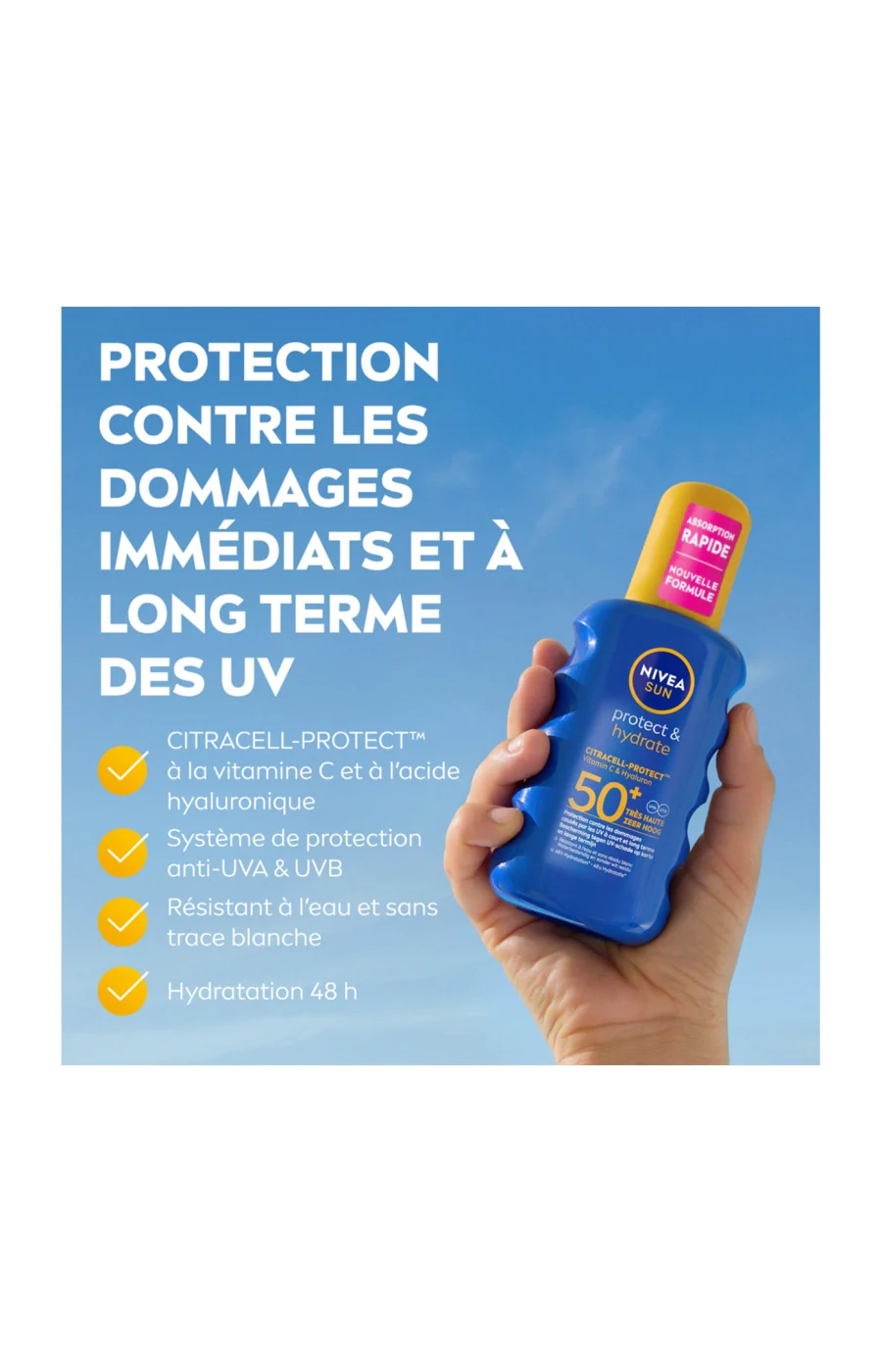Spray solaire hydratante SPF 50+ - Protect & Hydrate - Corps - 200 ml - Image 6