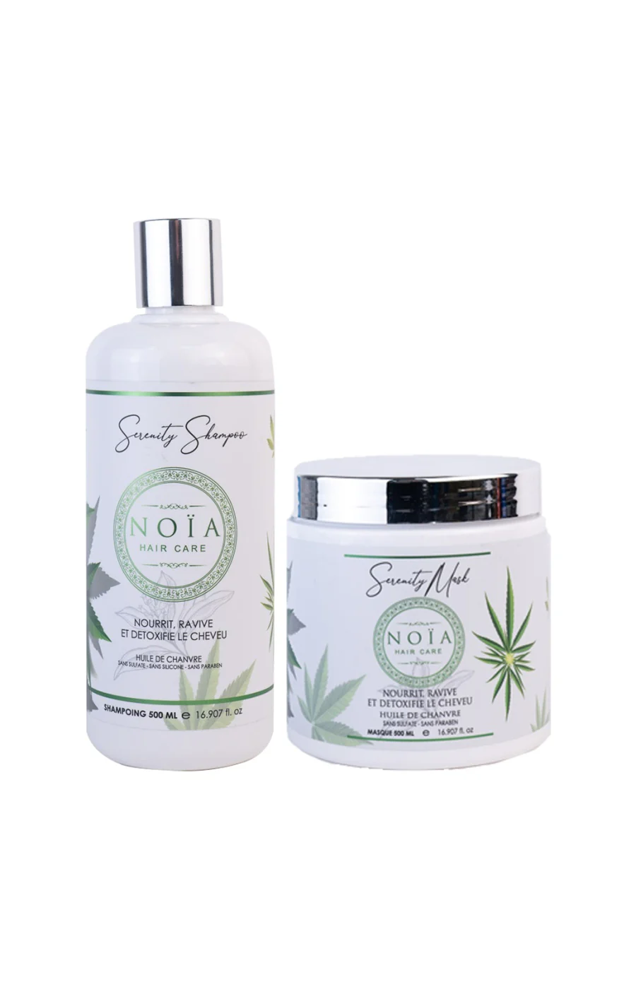 Routine nourrissante & détoxifiante - Huile de chanvre - Cuirs chevelus sensibles - 2 x 500 ml