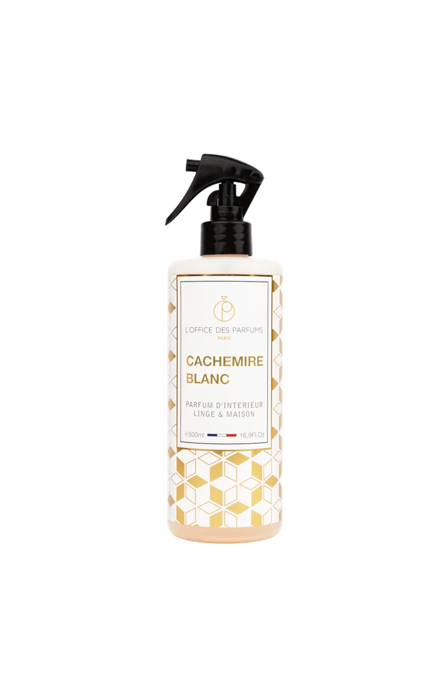 Parfum d'intérieur & de linge - Cachemire blanc - Boisé musqué - 500 ml