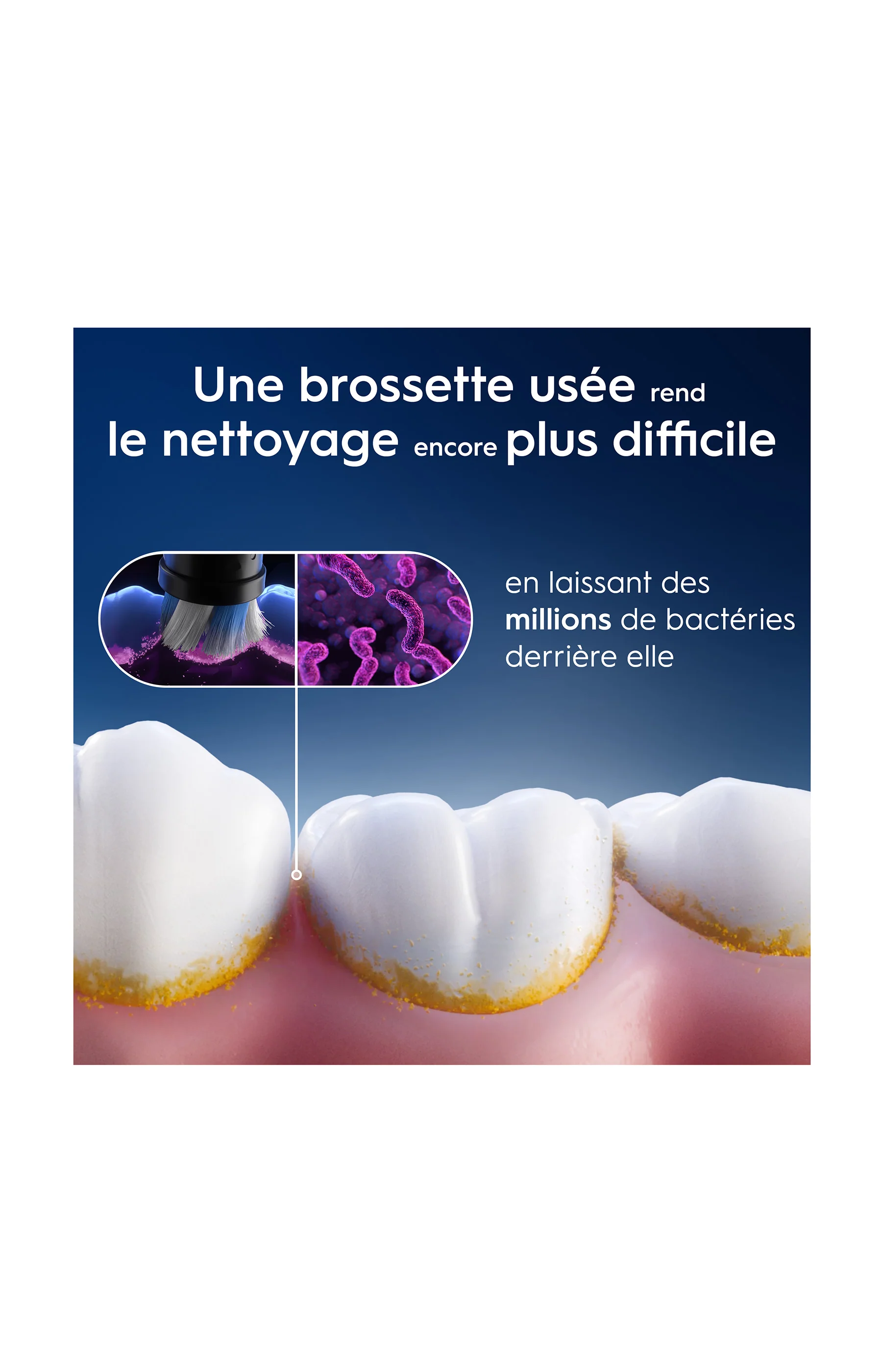Lot de 6 brossettes de rechange - Gentle Care - Blanc - Image 3