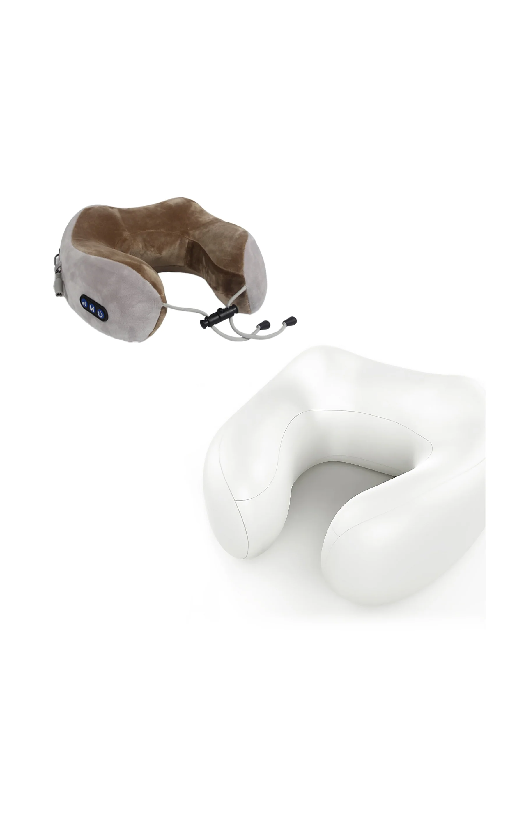 Oreiller cervical massant chauffant - Gris - Image 4