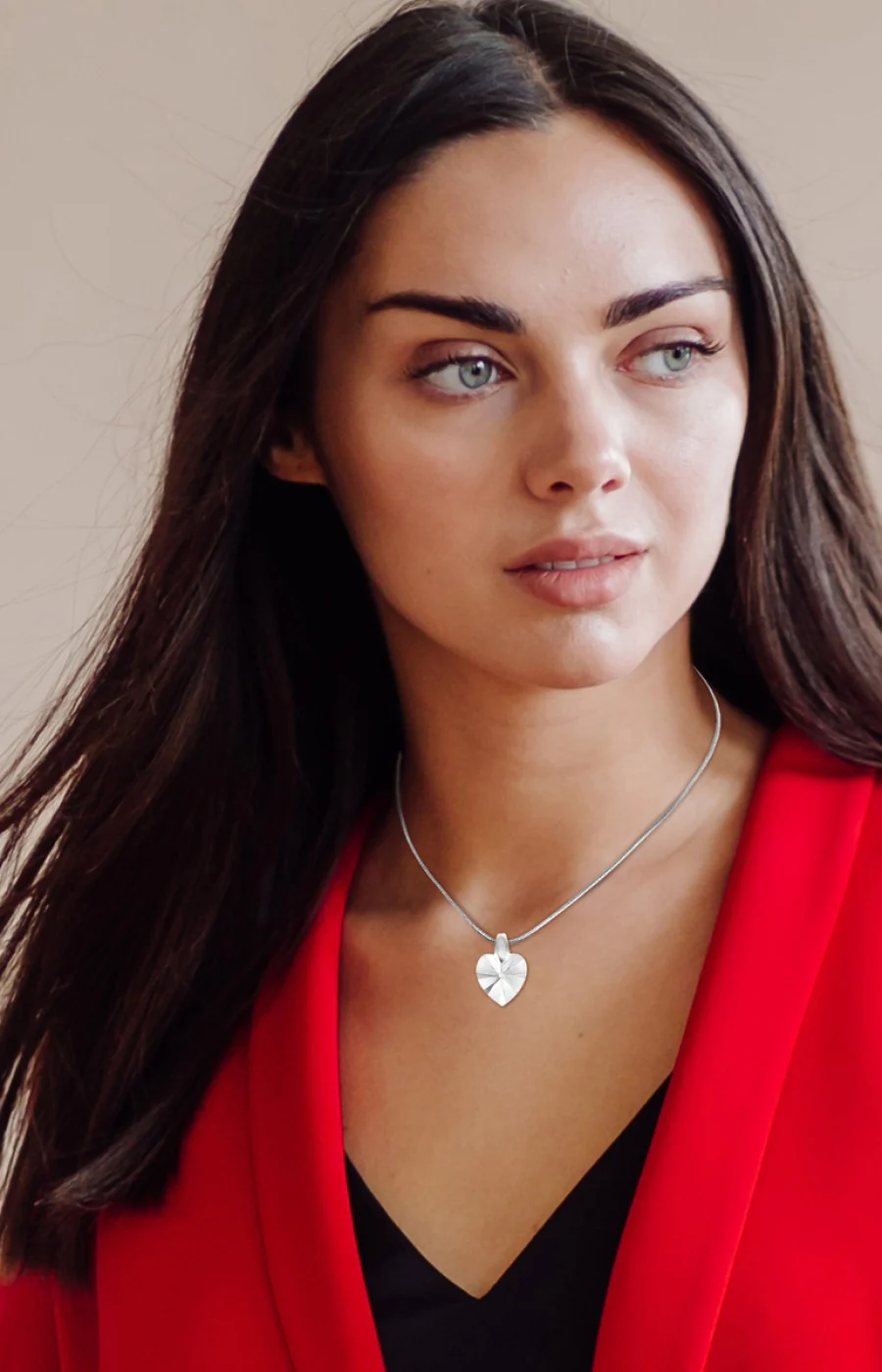 Collier - Acier inoxydable & cristal - Argenté - Image 2