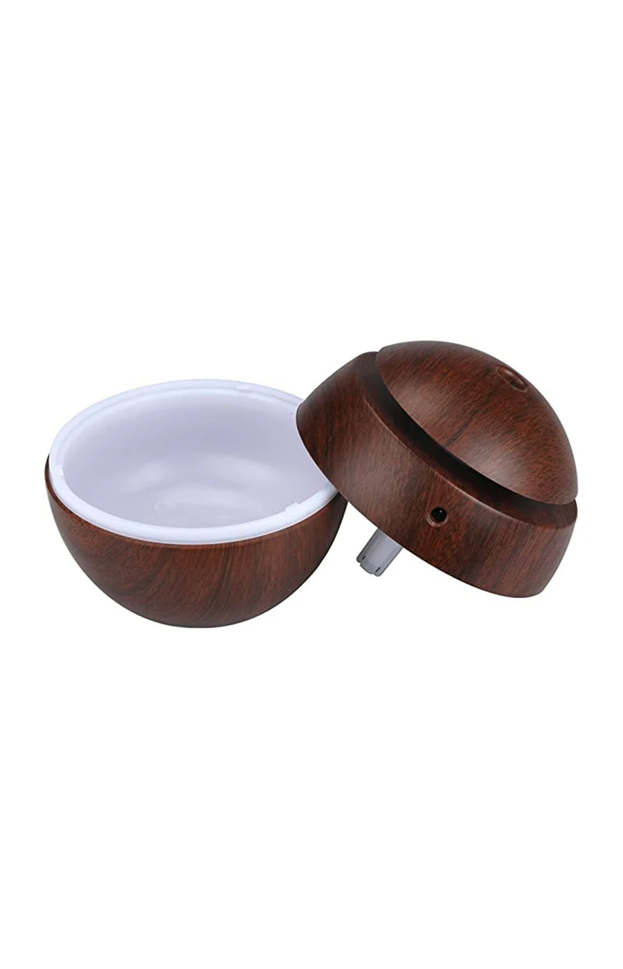 Humidificateur avec lumières LED - 130 ml - Marron foncé - Image 2