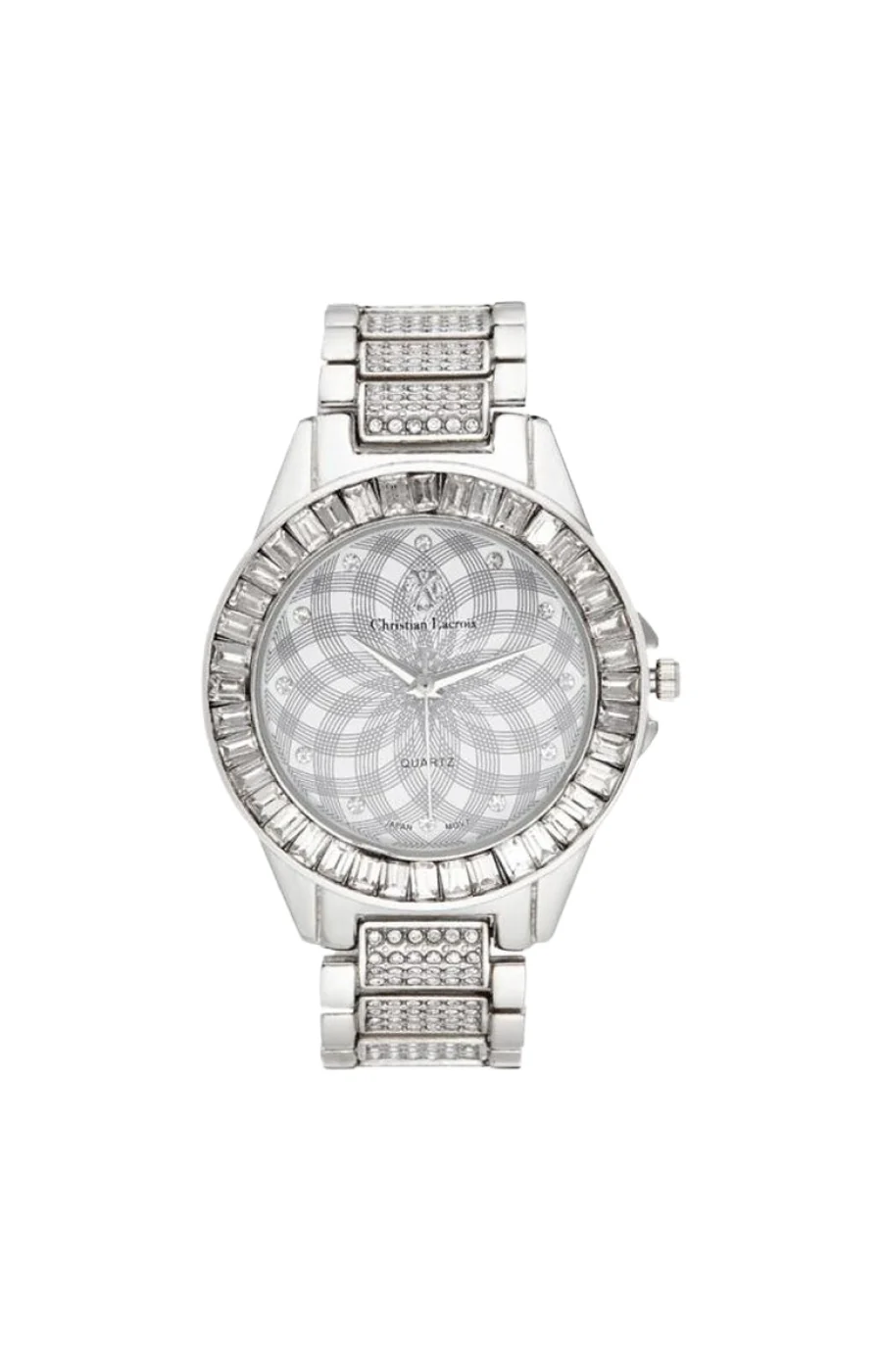 Montre à quartz en acier - Argenté et blanc