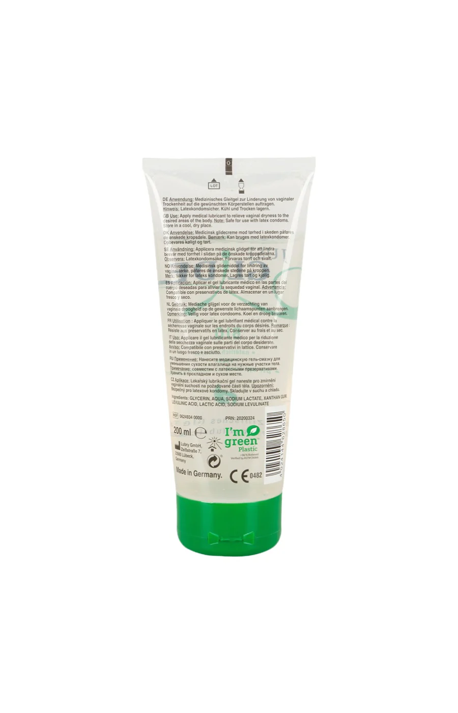 Lubrifiant bio à base d'eau - 200 ml
