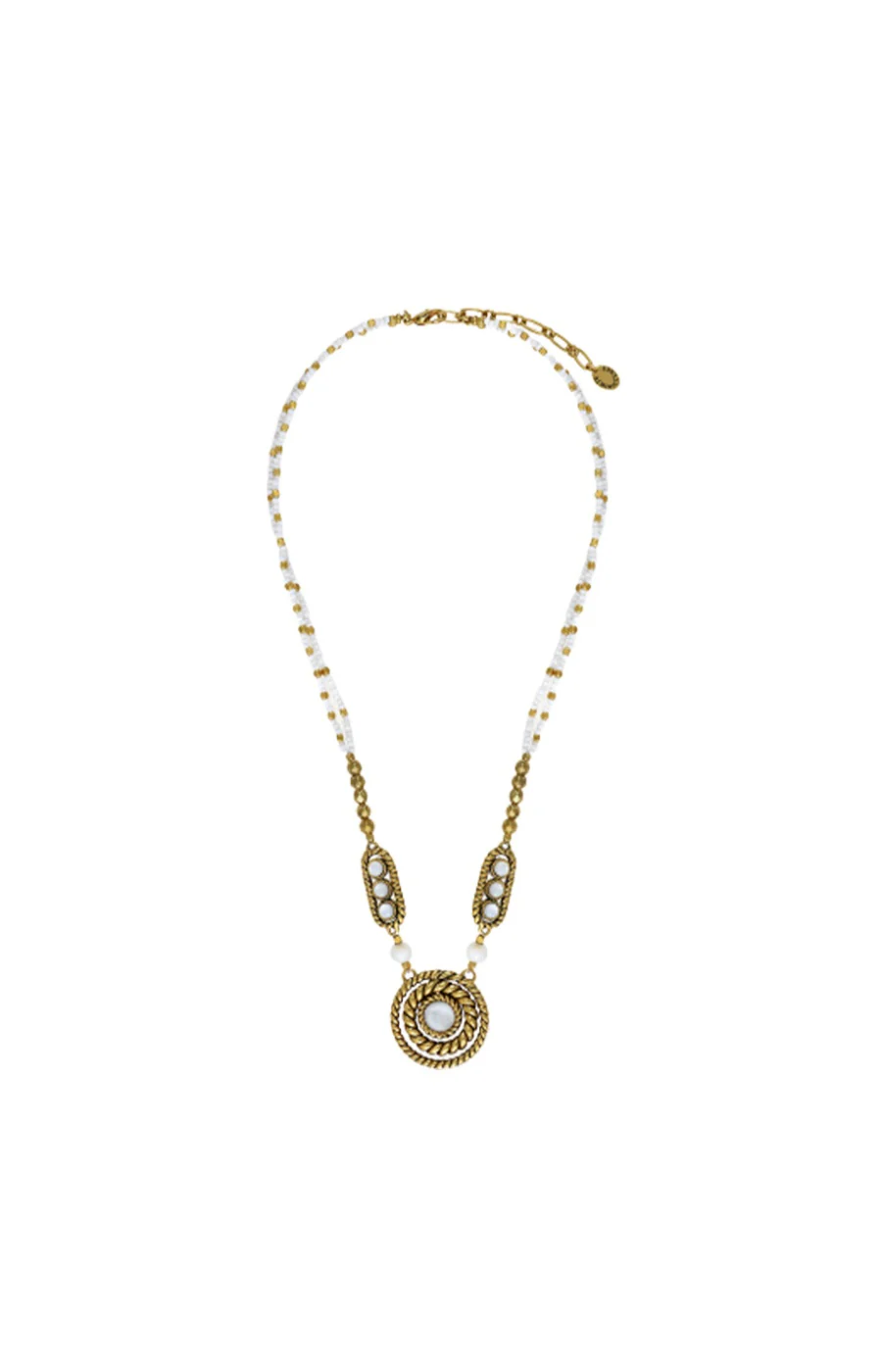 Collier Arizona - Coquillage, nacre & perles de rocaille - Image 2