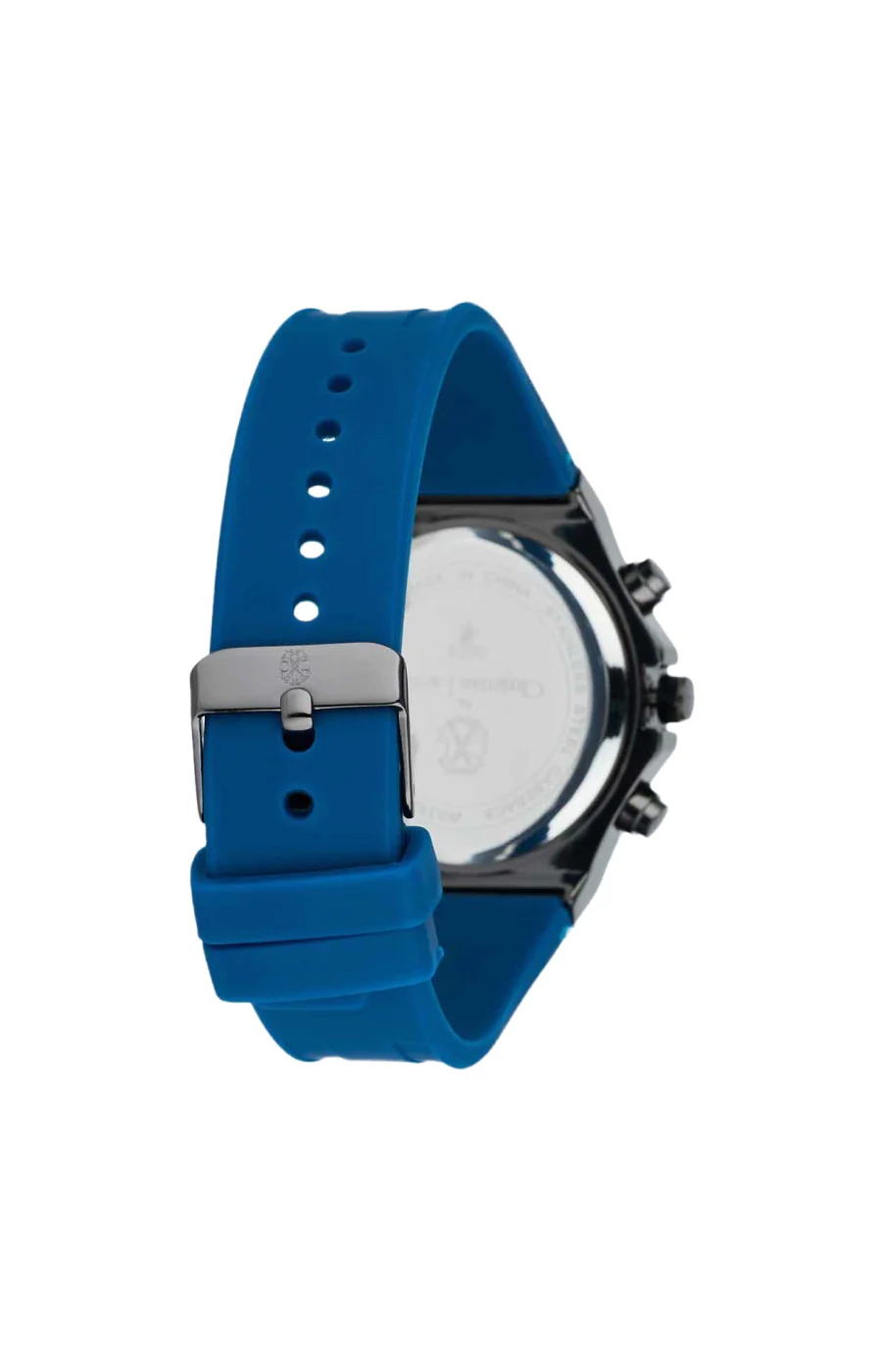 Montre à quartz en acier inoxydable - Bleu & noir - Homme - Image 2