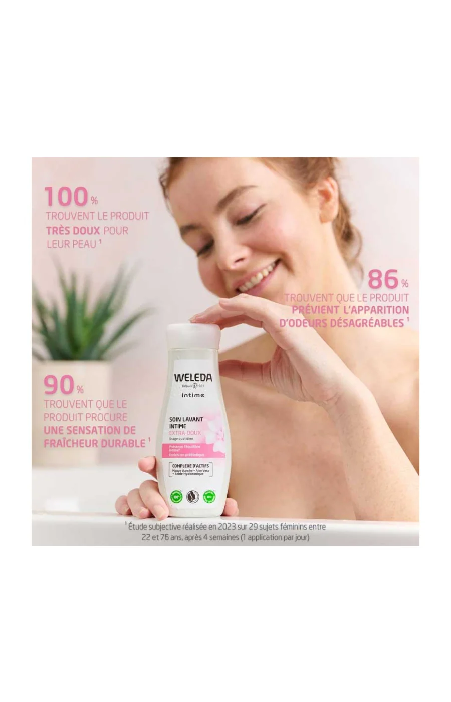 Soin lavant intime extra-doux - Acide hyaluronique & aloe vera - 200 ml - Image 3