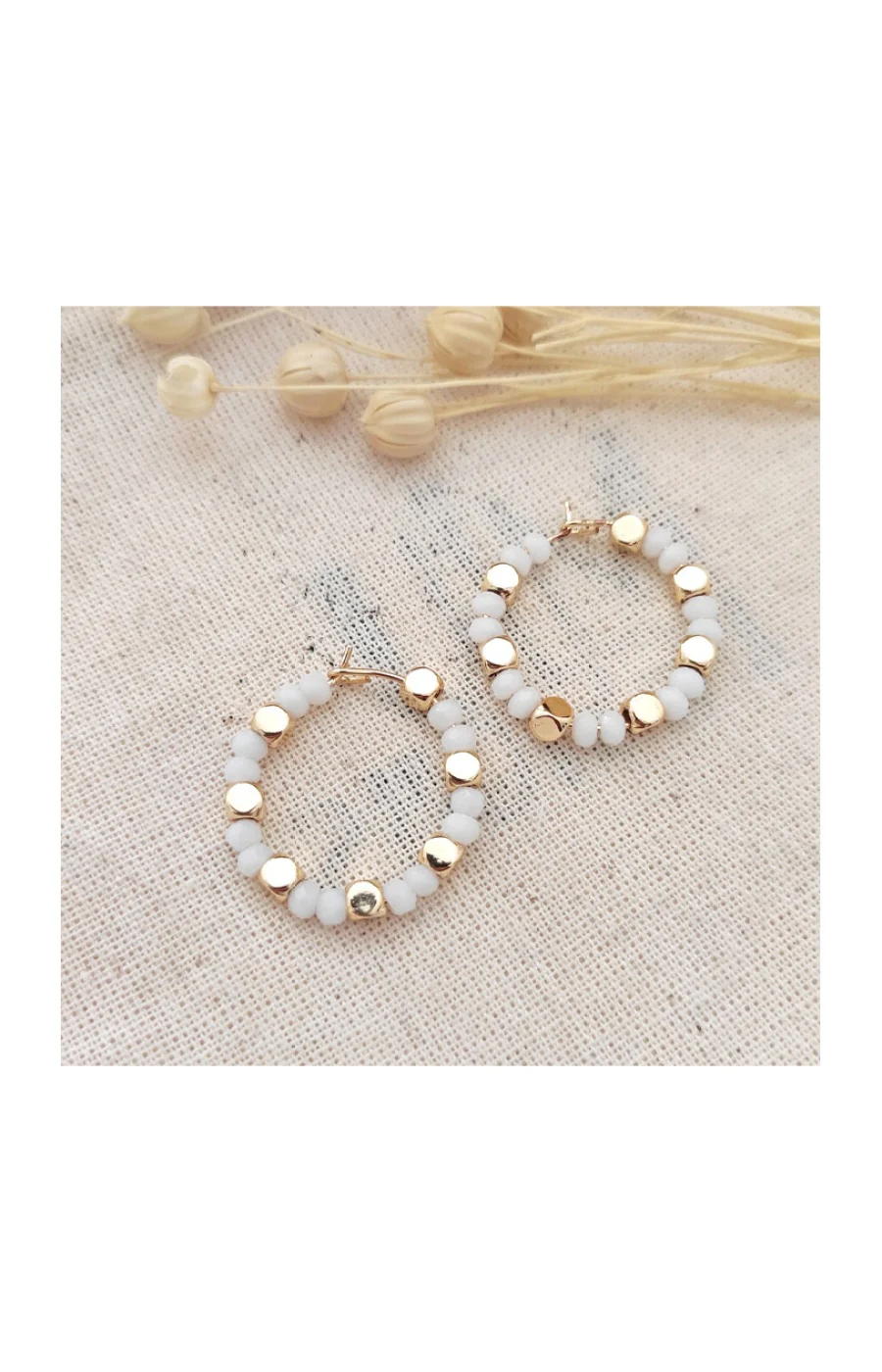 Boucles d'oreilles - Laiton plaqué or