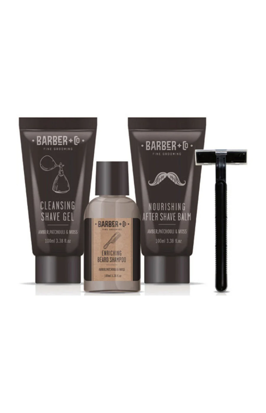 Coffret bain & rasage - Barber+Co - Homme - 4 produits