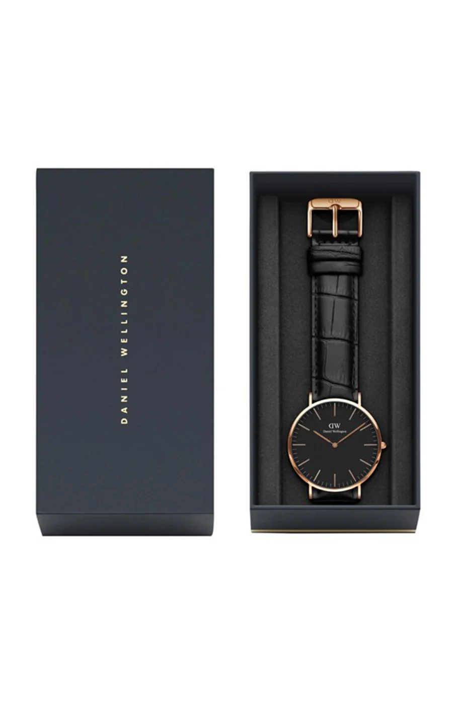 Montre à quartz - Plaqué or rose & cuir - Femme - Image 2