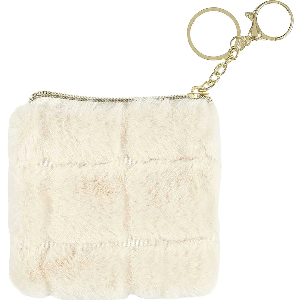 Porte-monnaie Fluffy - Fausse fourrure - Blanc - Image 2