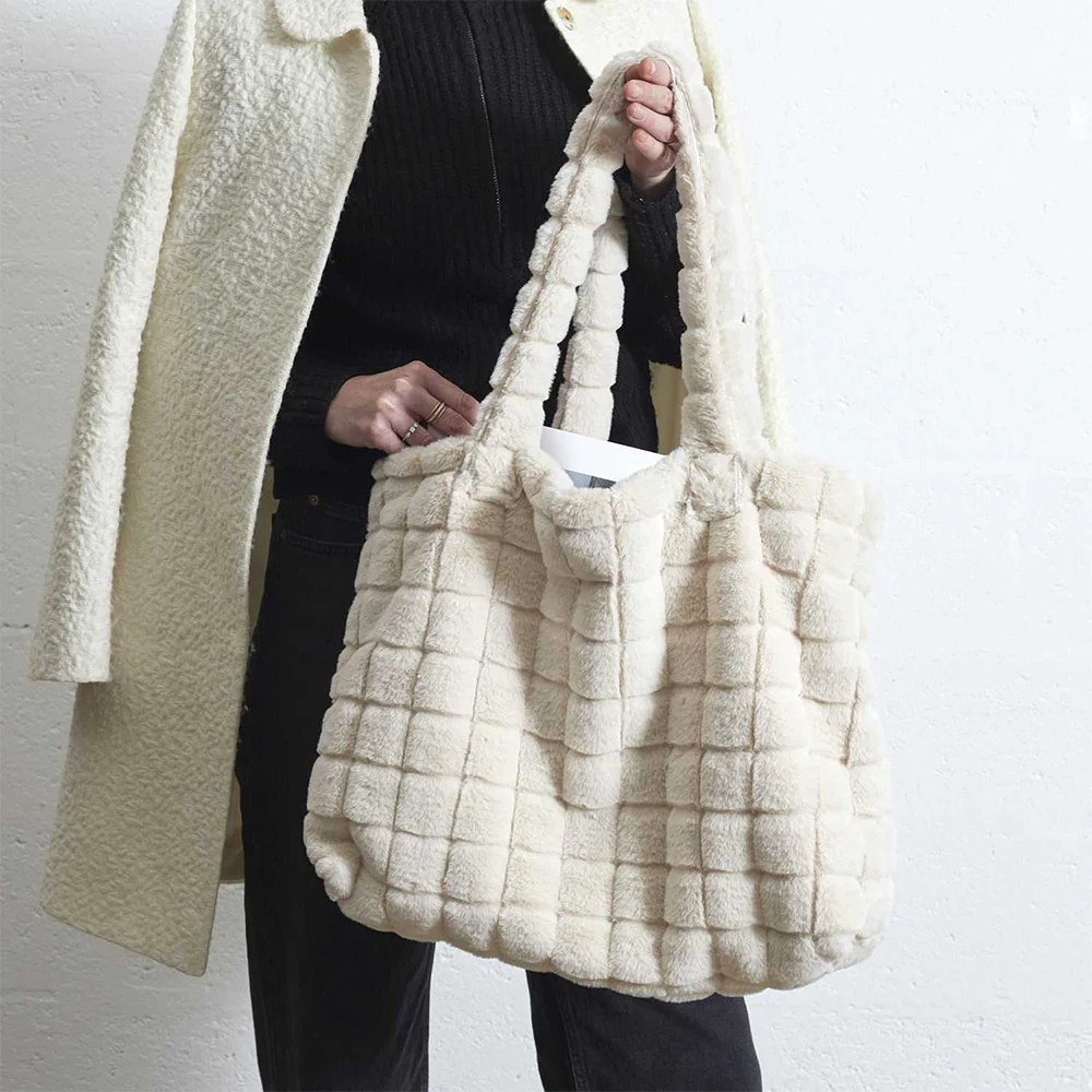 Sac Fluffy - Fausse fourrure - Blanc - Image 2