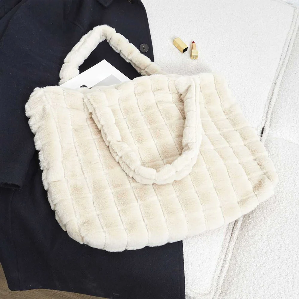 Sac Fluffy - Fausse fourrure - Blanc - Image 3