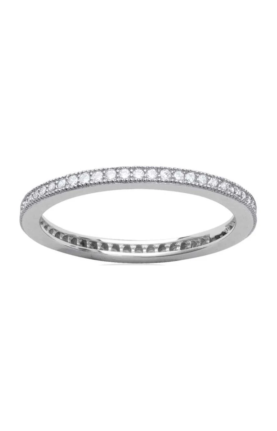 Bague - Argent 925/1000 rhodié & oxyde de zirconium - Image 2