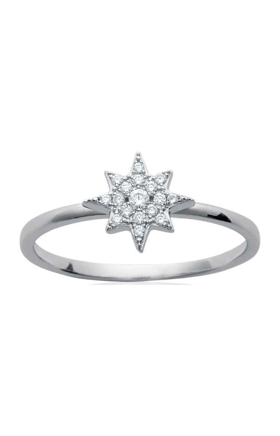 Bague - Argent 925/1000 rhodié & oxyde de zirconium - Image 2