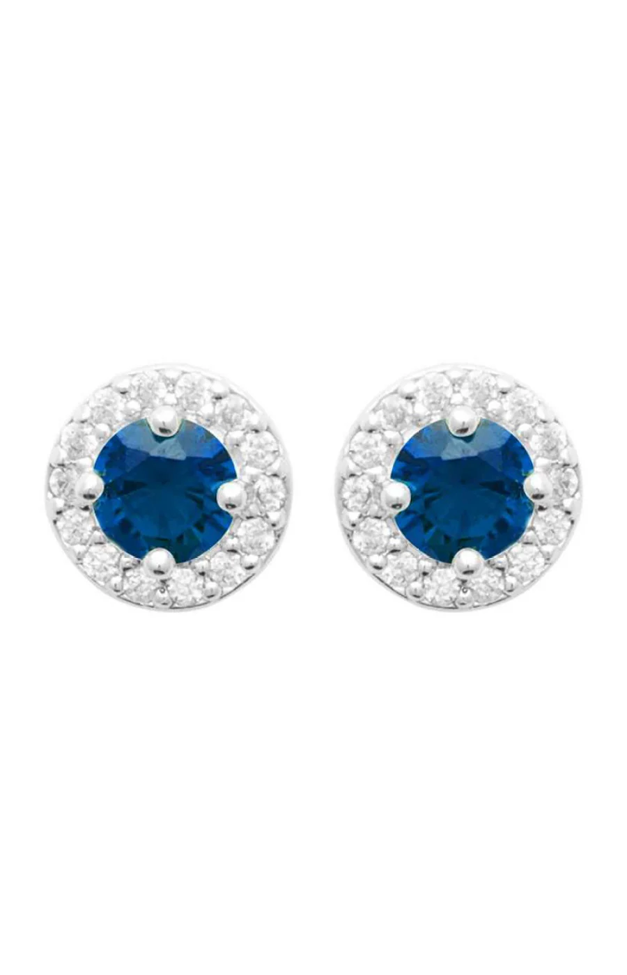Boucles d'oreilles puces - Argent 925/1000 rhodié & oxyde de zirconium