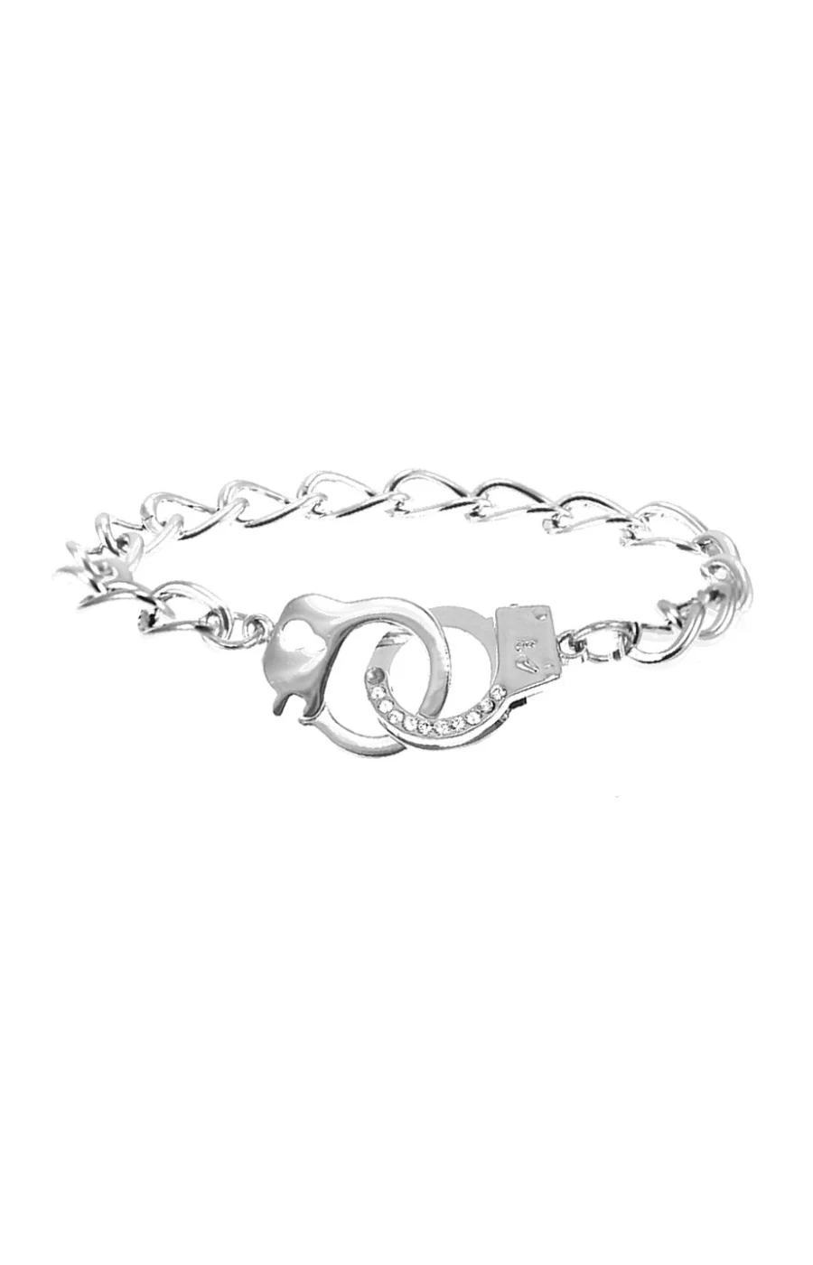 Bracelet menottes - Laiton & cristaux