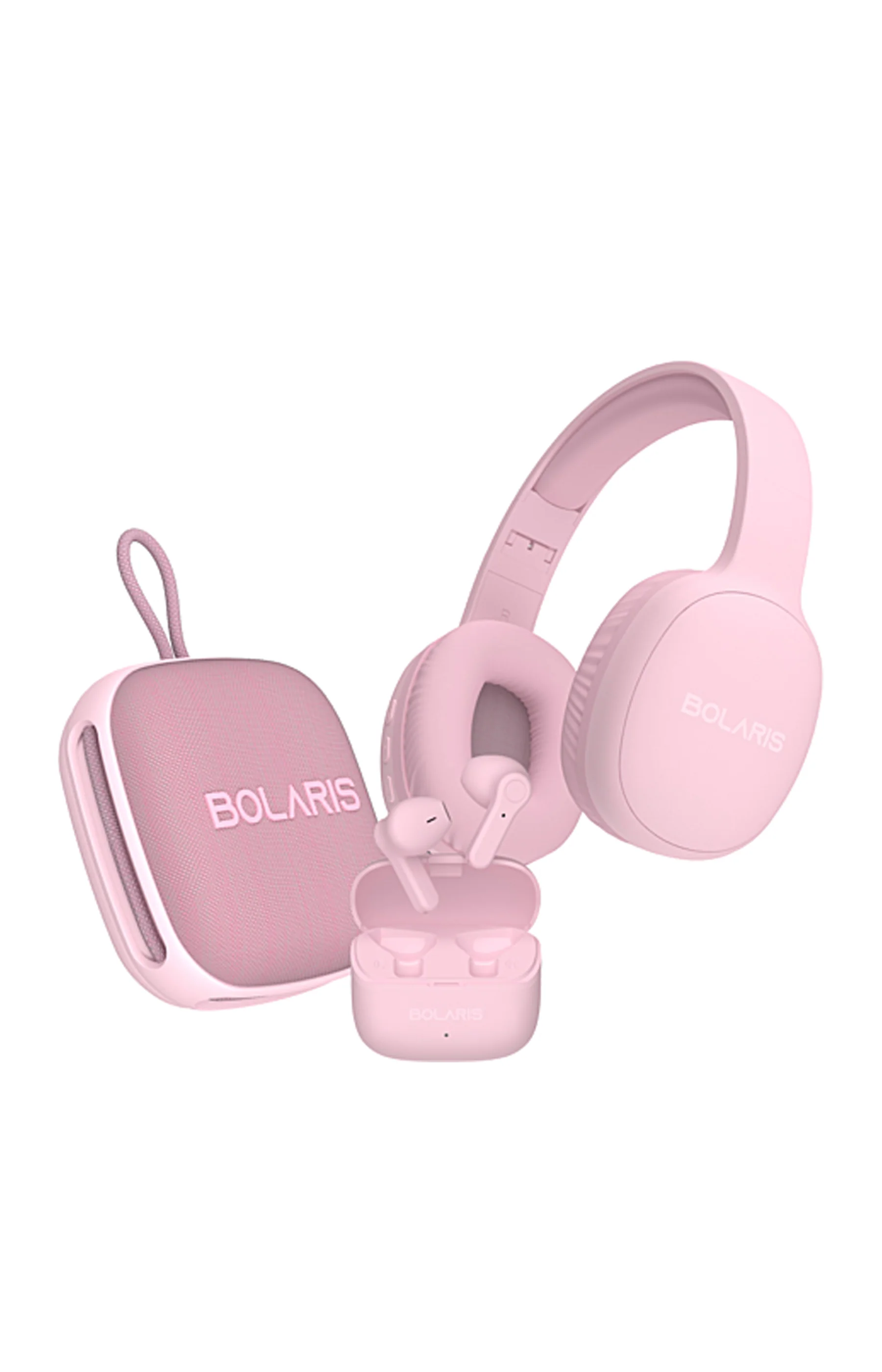 Pack audio 3-en-1 - Bluetooth 5.4 - Rose