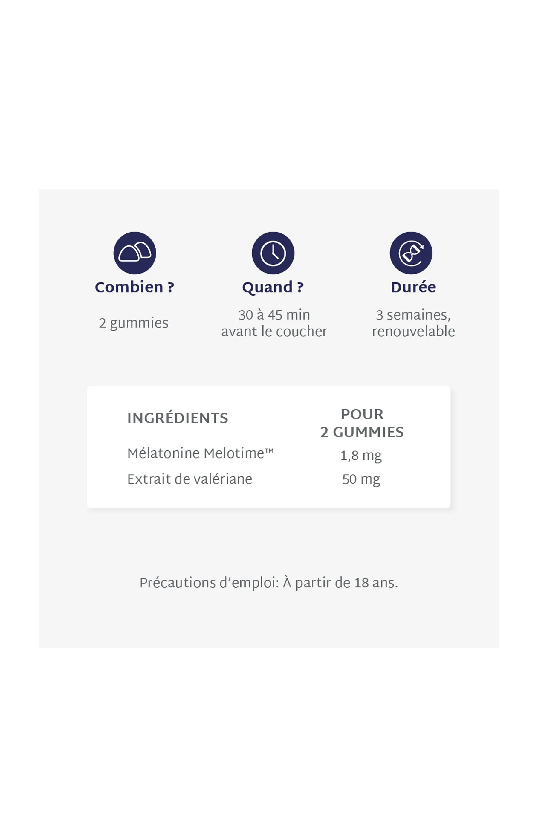 Cure gummies sommeil - Anti réveils nocturnes - Sans sucres - Fruits rouges - 3 mois - Image 6