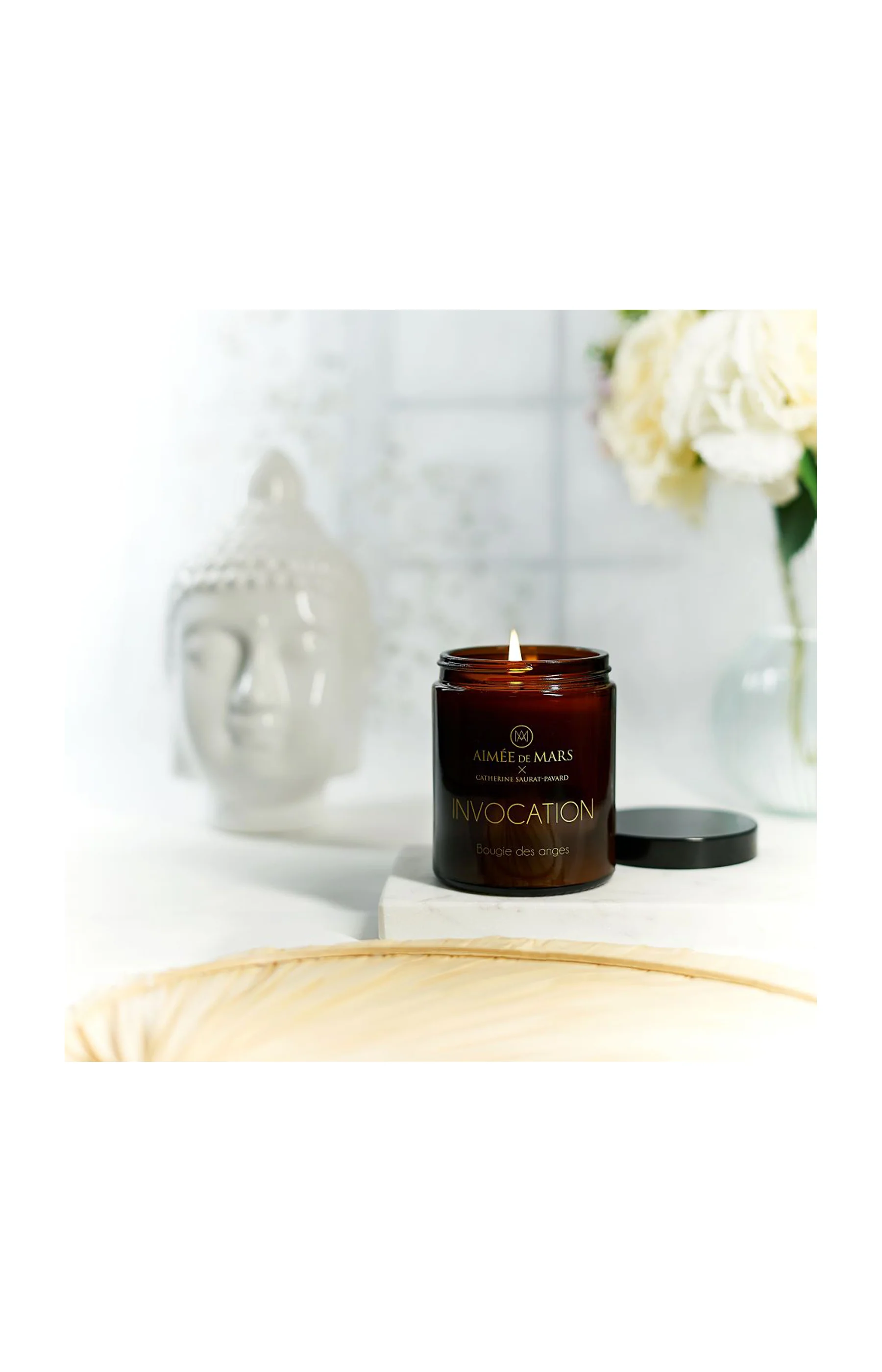Bougie parfumée Invocation – Jasmin & Monoï – 150 g - Image 2