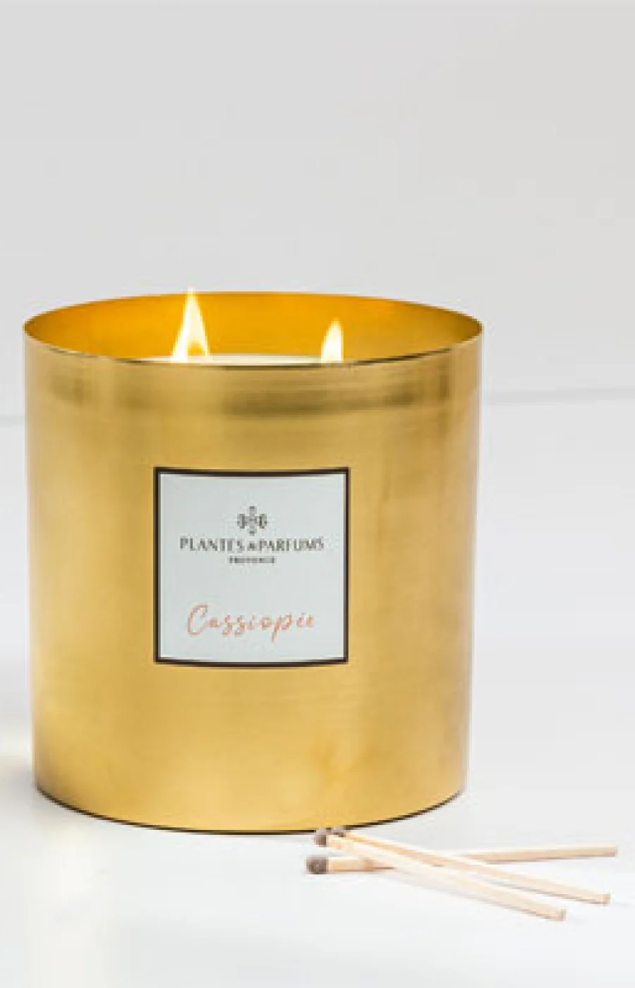 Bougie végétale parfumée - Cassiopée - Agrumes - 3 mèches - 1 kg - Image 2