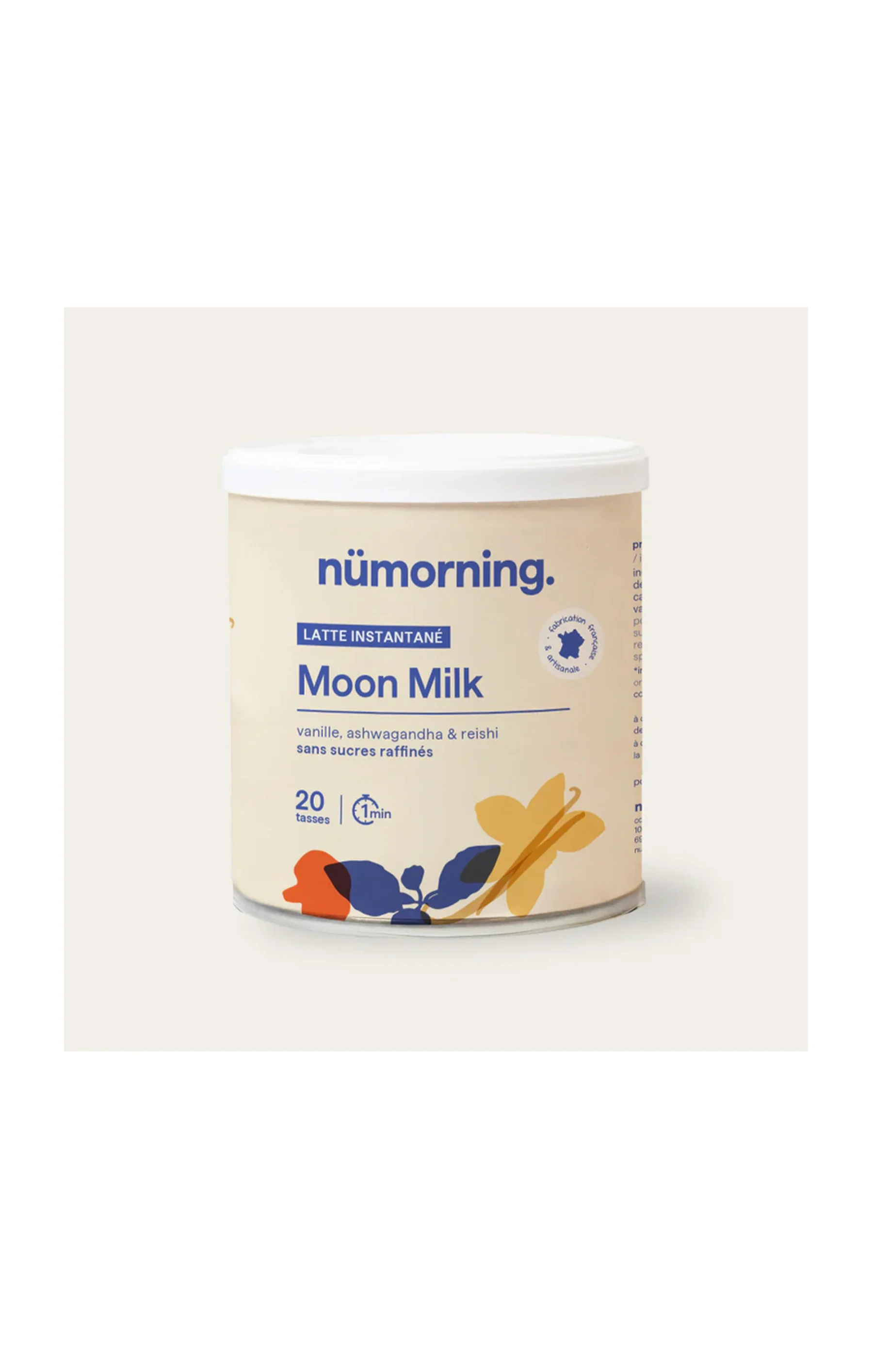 Poudre Moon Milk bio - Vanille & ashwagandha - 125 g - Image 2