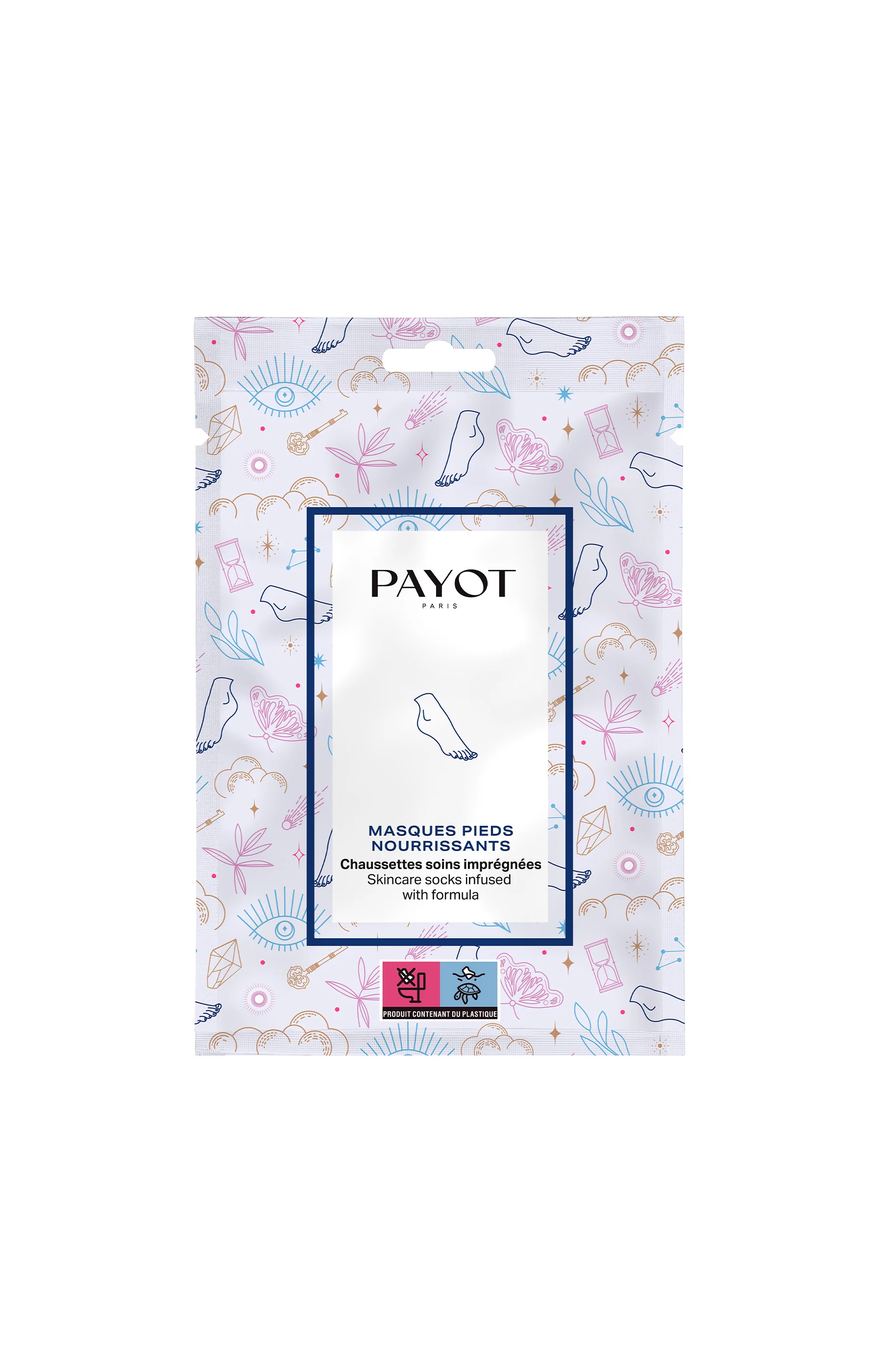Masque en tissu nourrissant - Beurre de karité & eau de coco - Pieds - 1 paire