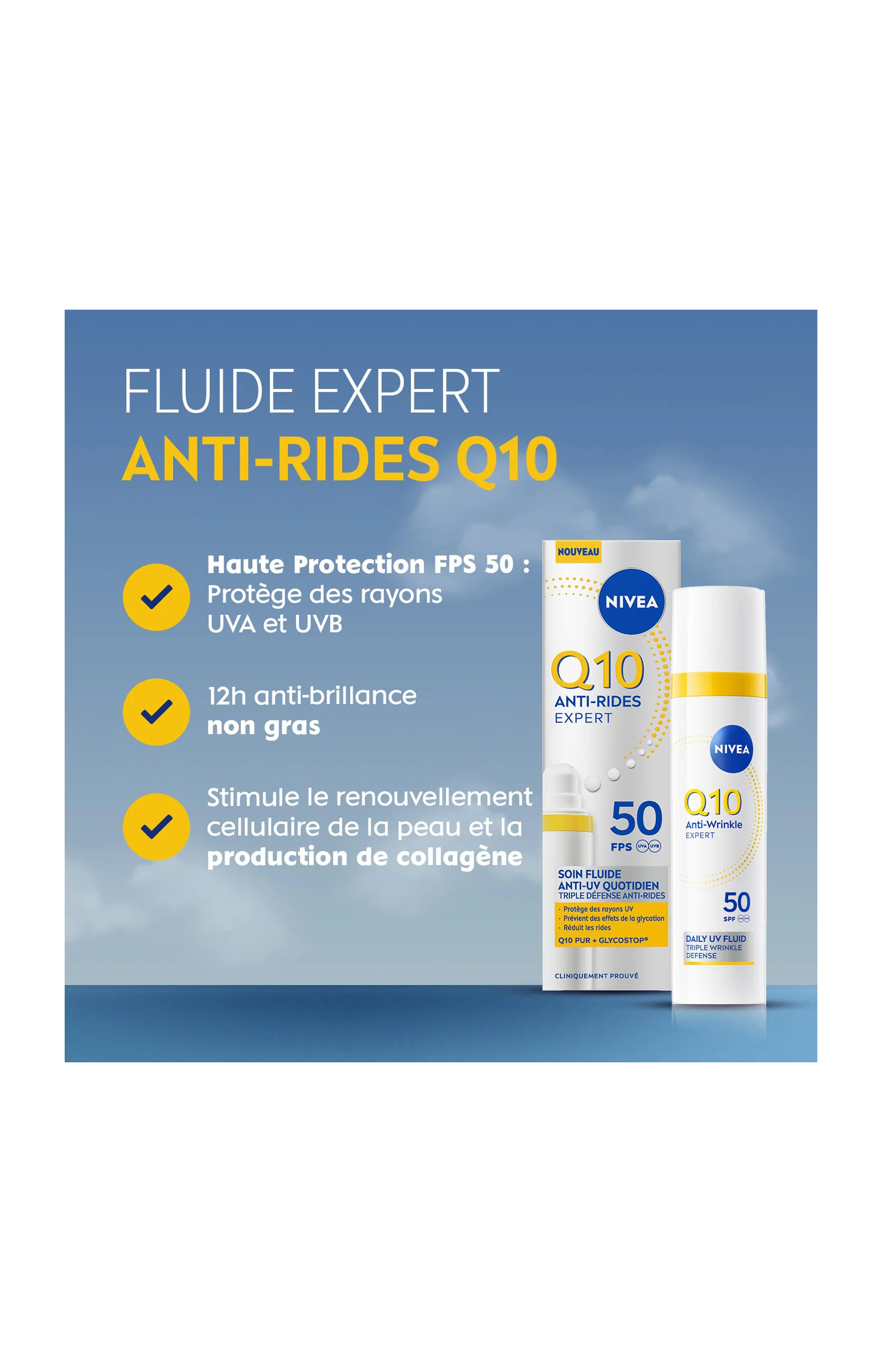 Fluide anti-âge FPS50 - Q10 - Visage - 40 ml - Image 2