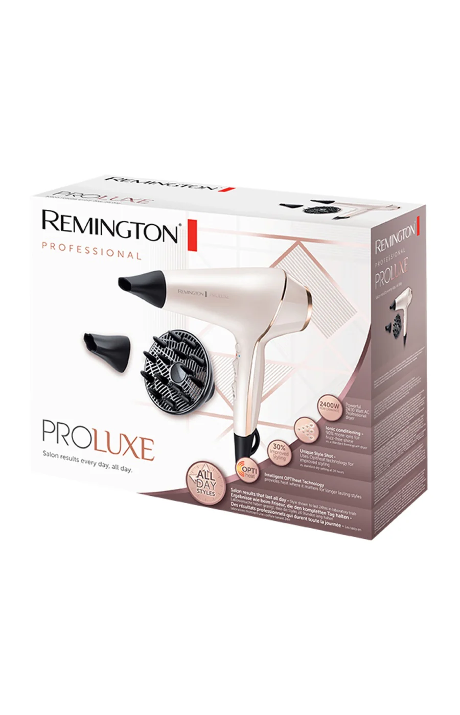 Sèche-cheveux - Pro-Luxe - 2400 W - Blanc nacré - Image 3